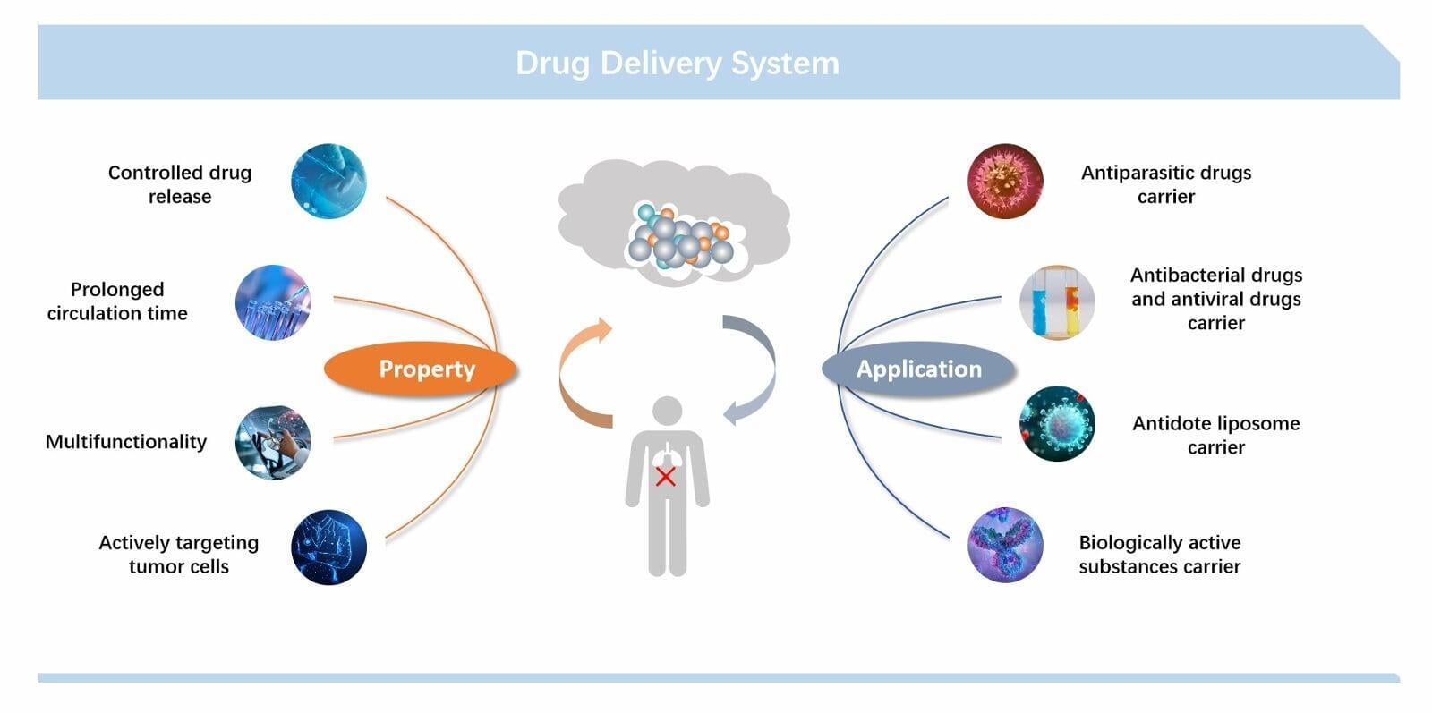 Efficient drug targeting system can effectively reduce drug toxicity and improve targeting to improve therapeutic effect
